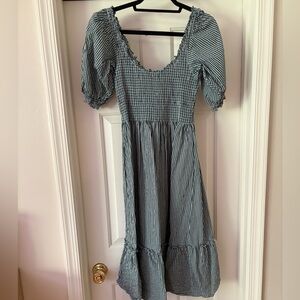 Hill House Louisa Green Emerald Gingham Dress